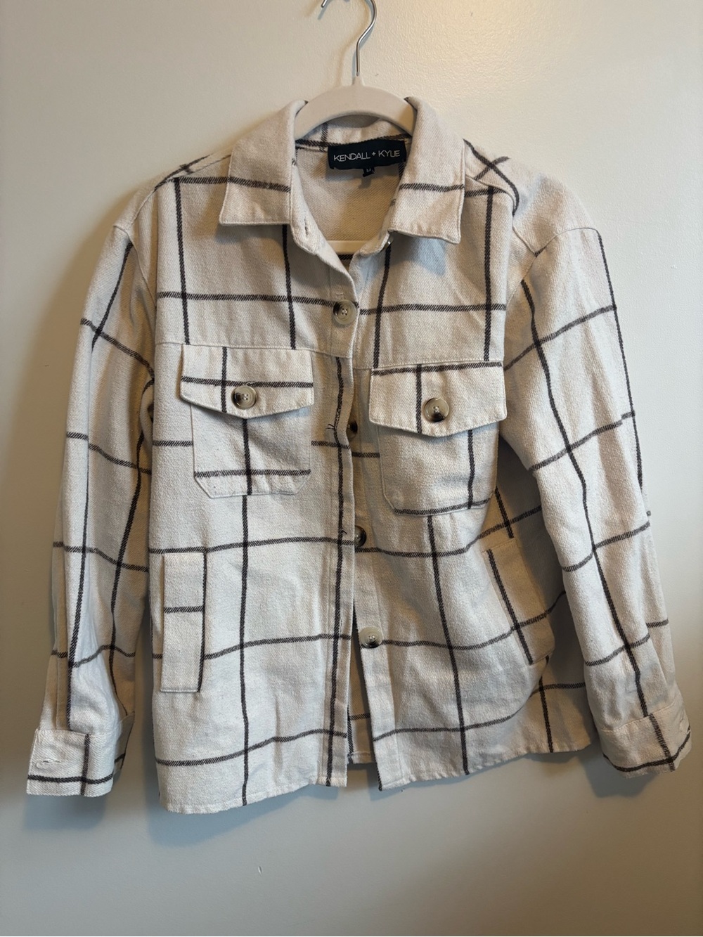 Pacsun Kendall & Kylie Cream Flannel Shirt